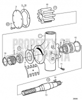 Bilge Pump / Flushing Pump 2'', Components TAMD165A-A, TAMD165C-A, TAMD165P-A