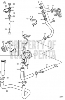 Seawater System: Gimbal to Seawater Pump, from SN A249279 V8-380-C-B