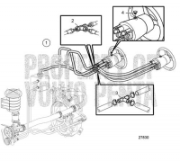 Steering System. Second Helm Station Connection D6-280A-A, D6-280A-B, D6-280A-C, D6-280A-D, D6-280A-E, D6-310A-A, D6-310A-B, D6-310A-C, D6-310A-D, D6-330A-B, D6-330A-C, D6-330A-D, D6-350A-A, D6-350A-B, D6-370A-B, D6-370A-C, D6-370A-D, D6-310A-E, D6-330A-E, D6-370A-E, D6-400A-E