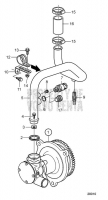 Sea Water Pump for Keel Cooling D16C-A MH, D16C-B MH, D16C-C MH