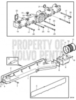 Inlet and Exhaust Manifolds. SN1016090224- D16C-A MH, D16C-B MH, D16C-C MH