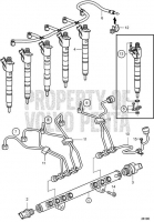 Fuel Injector and Delivery Pipes D3-110I-H, D3-140A-H, D3-140I-H, D3-150I-H, D3-170A-H, D3-170I-H, D3-200A-H, D3-200I-H, D3-220A-H, D3-220I-H