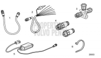 Cables for NMEA 2000 Interface, EVC-E2 D16C-D MH