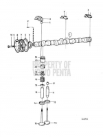 camshaft and valve mechanism AQ145A, BB145A