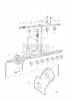 camshaft and valve mechanism TMD40B, TMD40C