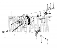Alternator and Installation Components: B MD17D