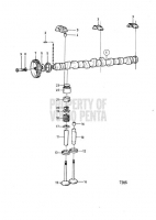 camshaft and valve mechanism AQ125B